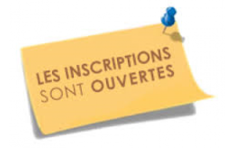Ouverture des inscriptions !